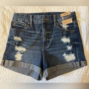 AEROPOSTALE-High Rise Midi Denim Shorts-NWT